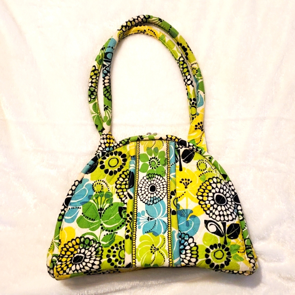 Vera Bradley Dome Kisslock Floral Shoulder Bag